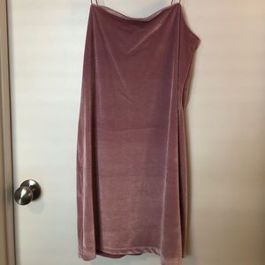 Blush Velvet Dress